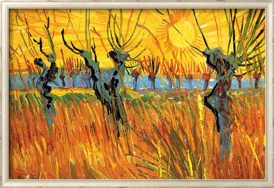 Pollard Willows at Sunset - Vincent Van Gogh Paintings